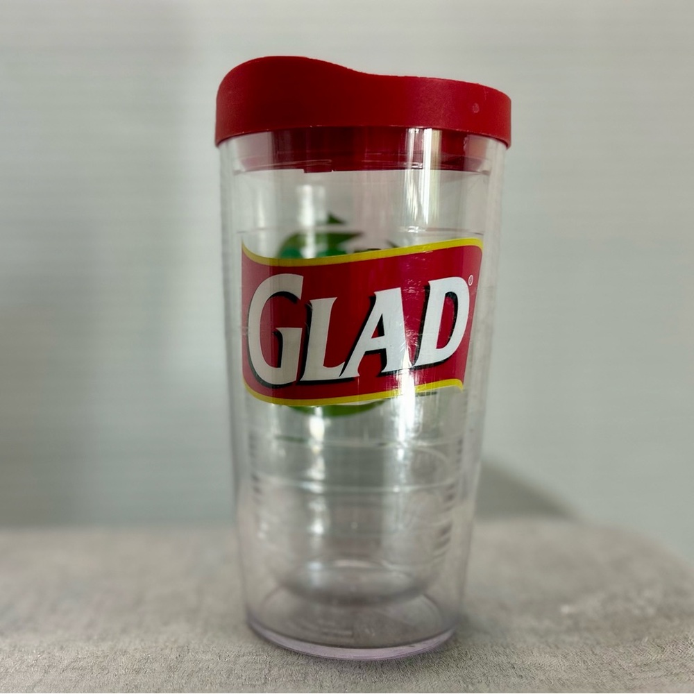 16oz Tervis tumbler, GladZero waste with Red lid